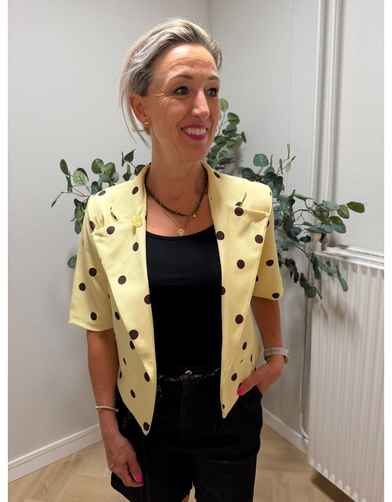 Feel Blazer KM Stip Geel