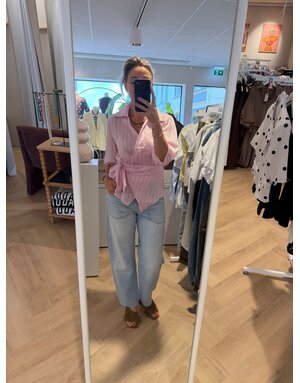 Feel Fashion Feel Blouse LM Str. Roze