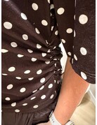 Feel Fashion Feel Tee Plooi Bruin Stip