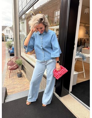 Feel Fashion Feel Jeans Blouse Wijde Mouw