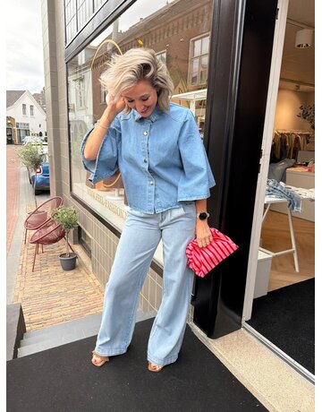 Feel Fashion Feel Jeans Blouse Wijde Mouw