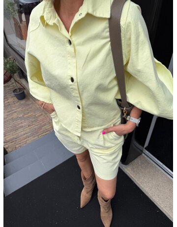 Feel Fashion Feel Jeans Geel Blouse Wijd