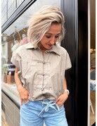 Feel blouse KM Knoop Taupe