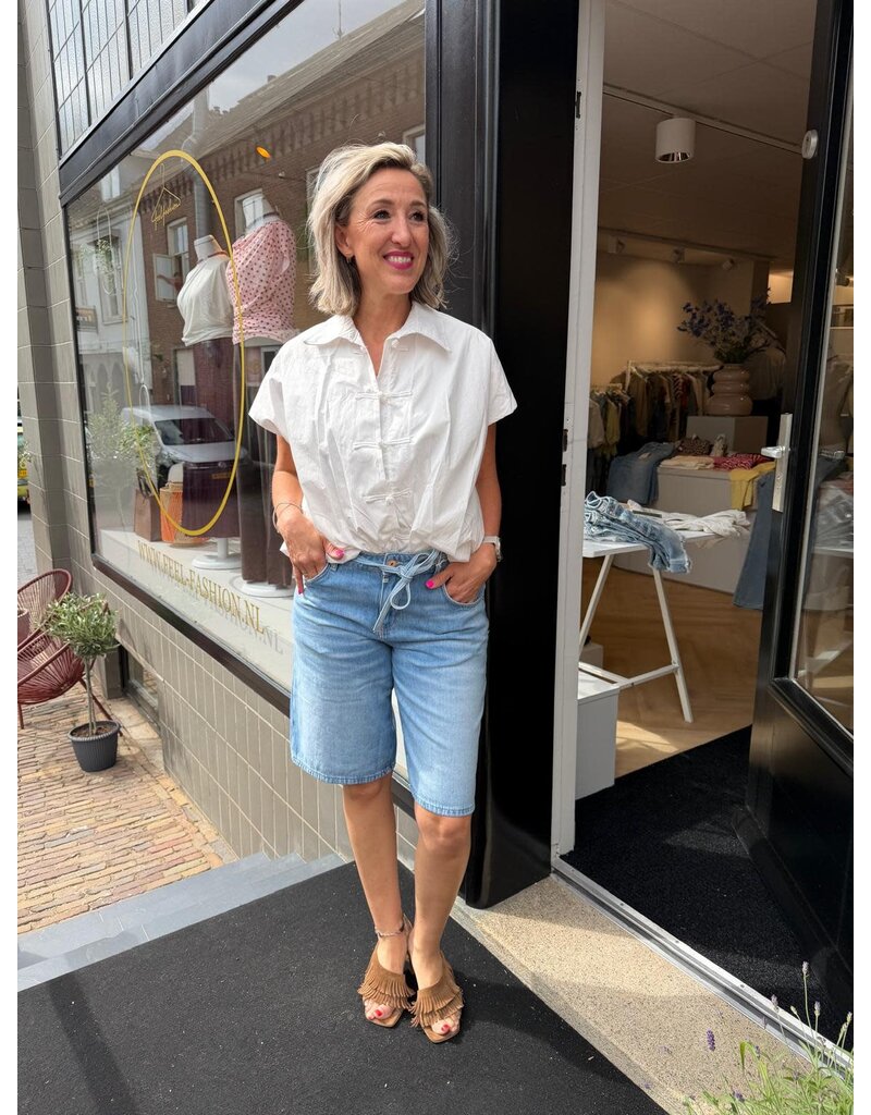 Feel blouse KM Knoop Wit
