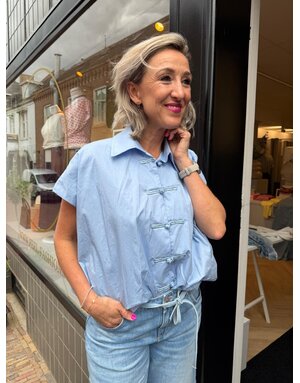 Feel Fashion Feel blouse KM Knoop Blauw