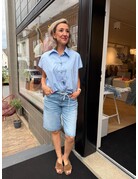 Feel blouse KM Knoop Blauw