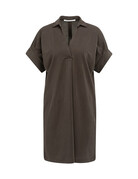 Yaya Yaya Jersey dress puff sleeves Aub. Purple