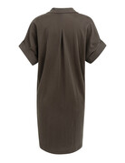 Yaya Yaya Jersey dress puff sleeves Aub. Purple