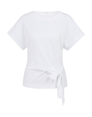Yaya Yaya Round top knotted detail P.White