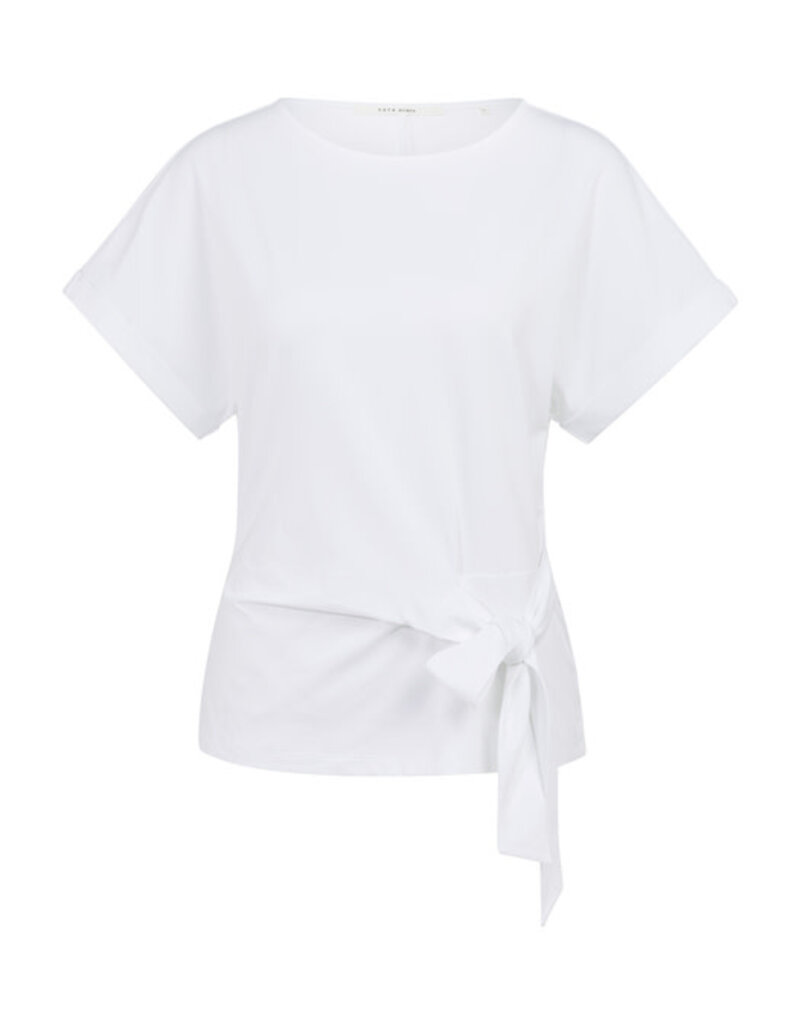 Yaya Yaya Round top knotted detail P.White