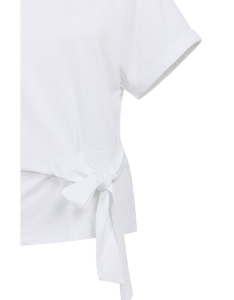 Yaya Yaya Round top knotted detail P.White