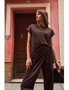 Yaya Yaya Sls top crew neckline Aub. Purple