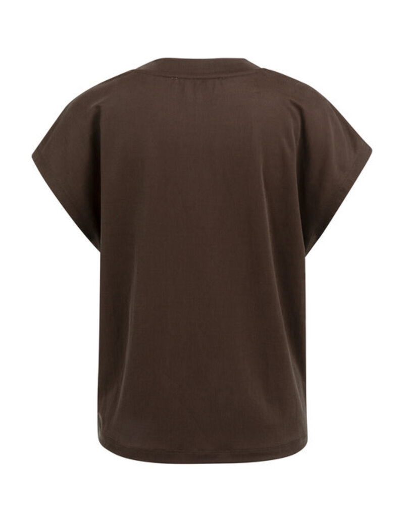 Yaya Yaya Sls top crew neckline Aub. Purple
