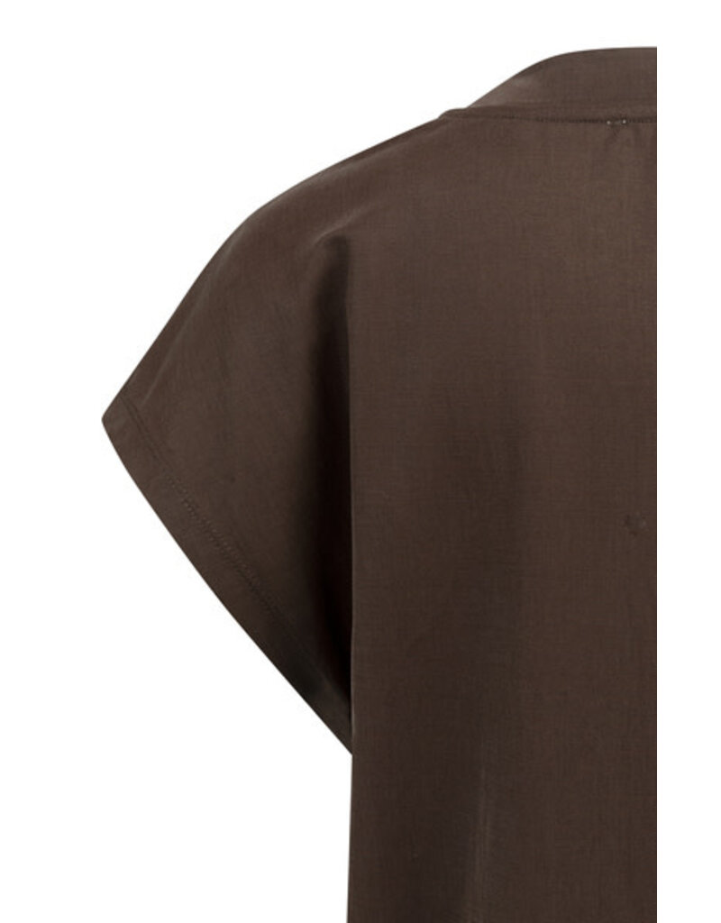 Yaya Yaya Sls top crew neckline Aub. Purple