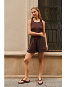 Yaya Yaya Singlet with braided edge Aub.Purple
