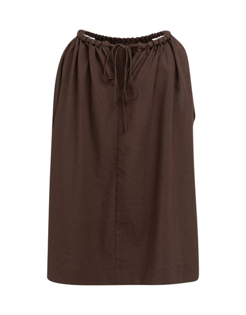 Yaya Yaya Halter top braided neckline Aub.purple