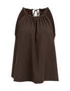 Yaya Yaya Halter top braided neckline Aub.purple