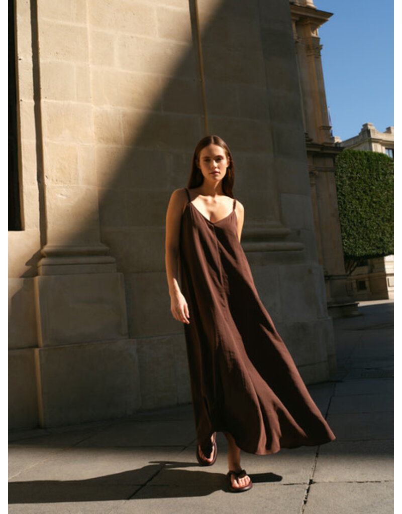 Yaya Yaya Long strappy dress Aub. Purple