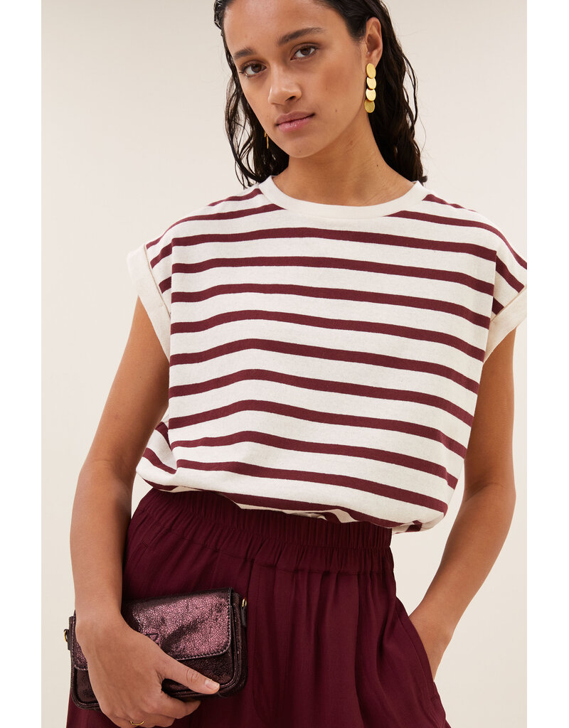 By-Bar By-Bar Tobi Stripe Wine Top