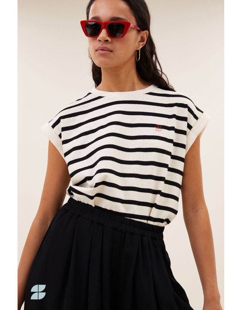 By-Bar By-Bar Tobi Stripe logo Top Black