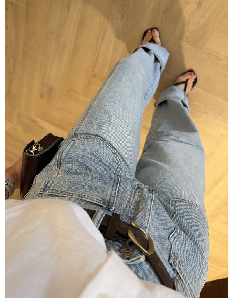 Haute L' Amitié HL Barrel Pocket Jeans BL.DNM