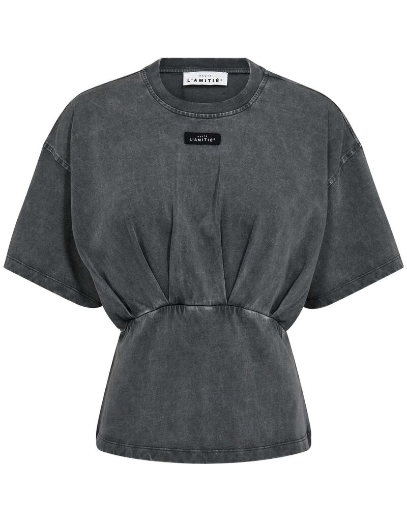 Haute L' Amitié HL Romie Pleat Tee Black