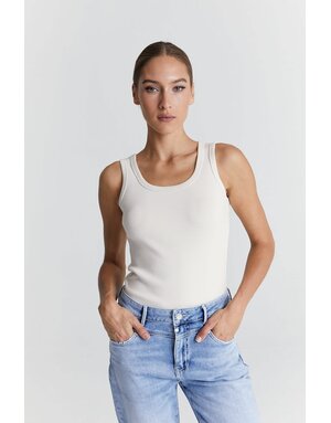 COJ Denim COJ Olivia Top Off White