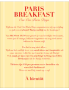 Paris Breakfast Ticket