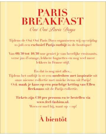 Paris Breakfast Ticket