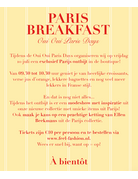 Paris Breakfast Ticket