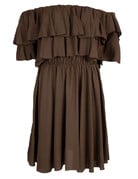 Feel Fashion Feel Strapl. Jurk Bruin