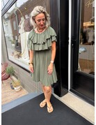 Feel Fashion Feel Strapl. Jurk Army Green