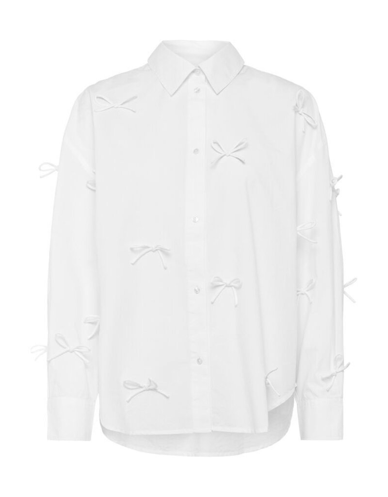 Soaked Soaked SLJoa Bow Shirt B.White