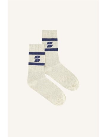 By-Bar By-Bar Logo Sparkle Grey/Navy Socks