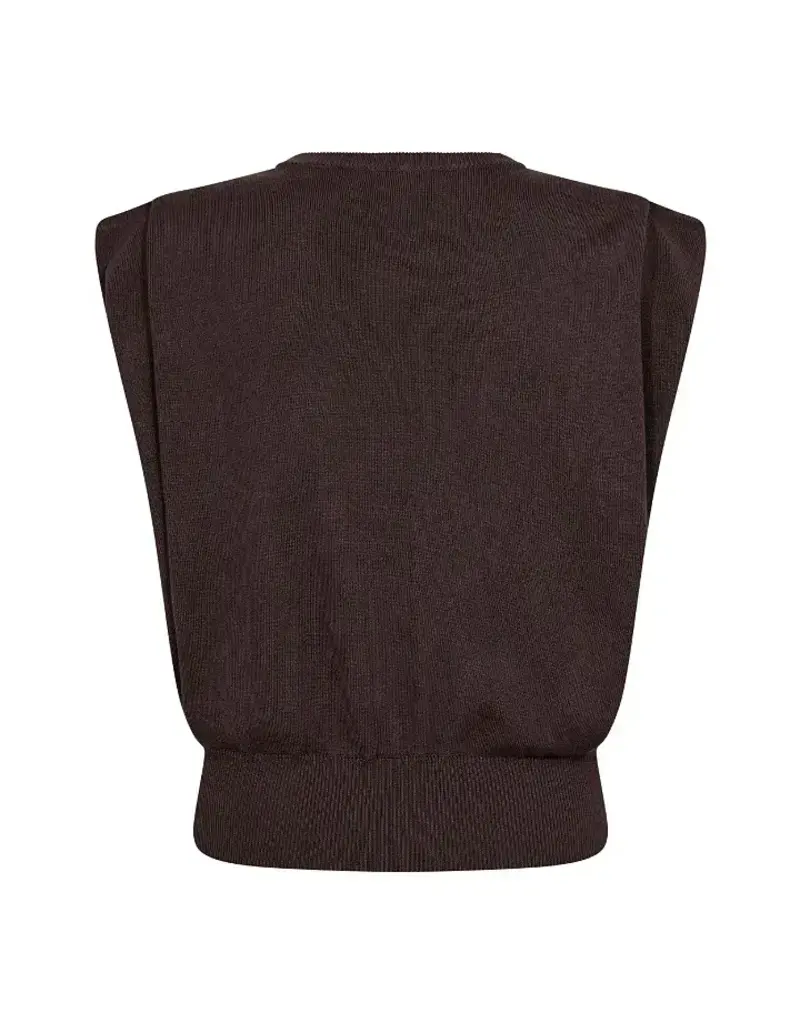 Co' Couture Co'Couture LueCC Wing Knit Vest D.Brown