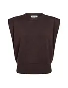 Co' Couture Co'Couture LueCC Wing Knit Vest D.Brown