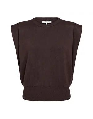 Co' Couture Co'Couture LueCC Wing Knit Vest D.Brown