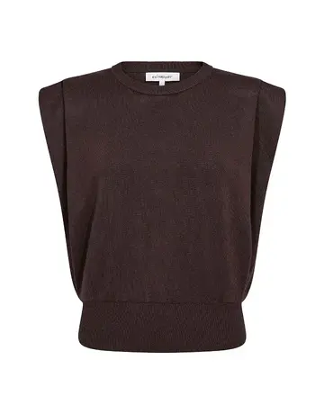 Co' Couture Co'Couture LueCC Wing Knit Vest D.Brown