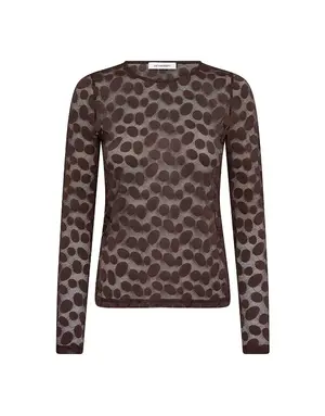 Co' Couture Co'Couture PenolaCC O-Neck Blouse D.Brown