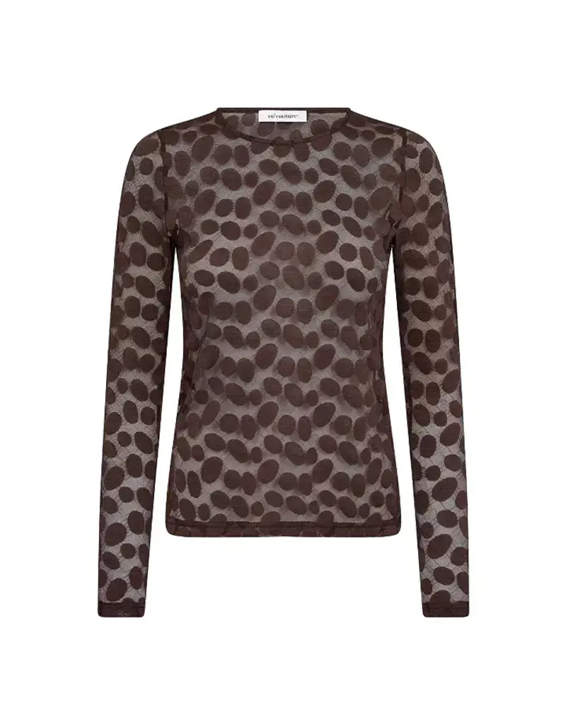 Co' Couture Co'Couture PenolaCC O-Neck Blouse D.Brown