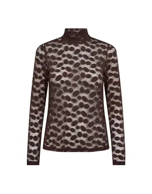 Co' Couture Co'Couture PenolaCC Turtleneck Blouse D.Brown