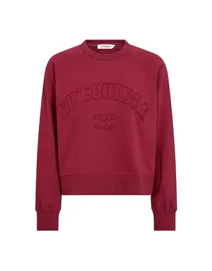 Co' Couture Co'Couture ErisCC Patch Sweat Berry Red