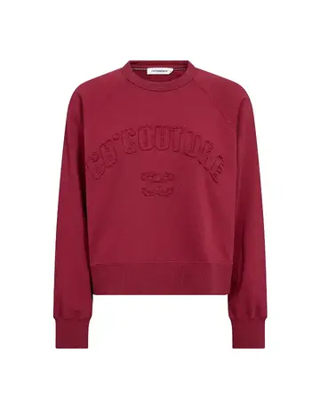 Co' Couture Co'Couture ErisCC Patch Sweat Berry Red