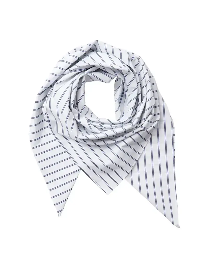Co' Couture Co'Couture SomoCC Stripe Scarf White