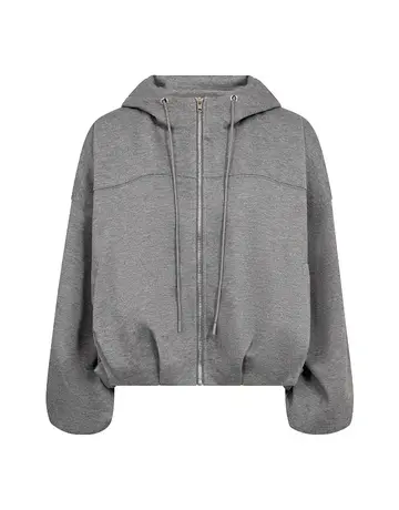 Co' Couture Co'Couture LanceCC Balloon HoodieMid Gray Mel.