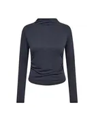 Co' Couture Co'Couture CamillaCC Padded LS Blouse Dusty Blue