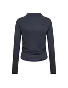Co' Couture Co'Couture CamillaCC Padded LS Blouse Dusty Blue
