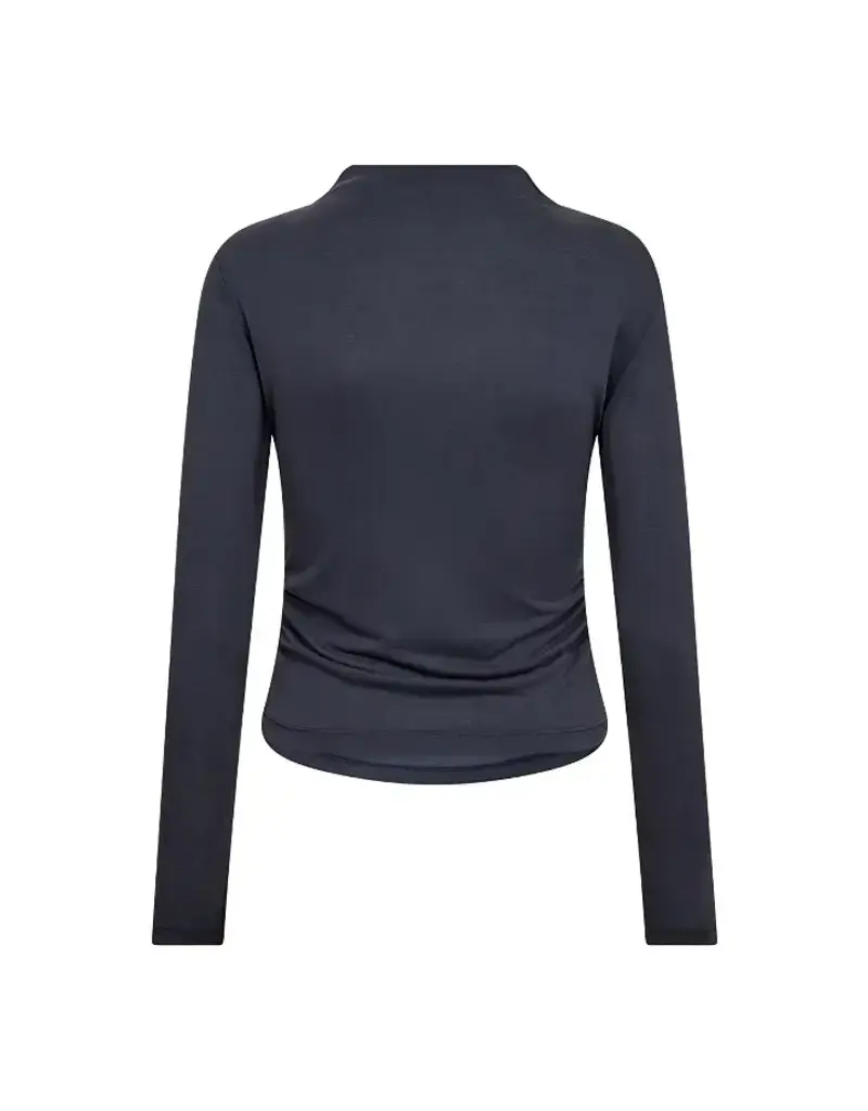 Co' Couture Co'Couture CamillaCC Padded LS Blouse Dusty Blue