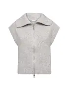 Co' Couture Co'Couture RowCC Zip Knit Vest Grey Mel.