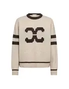 Co' Couture Co'Couture RowCC Coco Logo Knit Creme